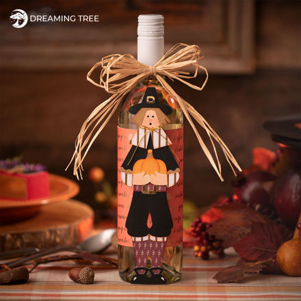 Thanksgiving Pilgrim Wine Bottle Wrapper and Host Hostess Gift