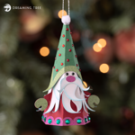 Christmas Tree Gnome Ornament SVG 