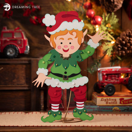 Jolly Jointed Pose-able Christmas Elf SVG