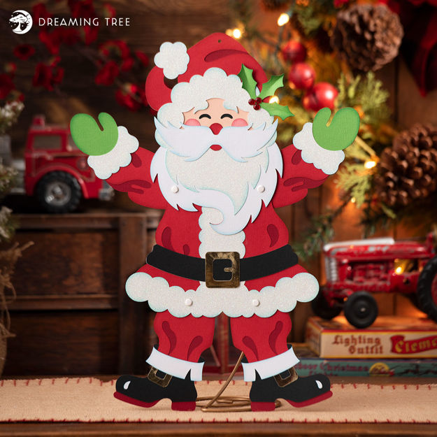 Jolly Jointed Pose-able Christmas Santa SVG