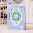 Sky Fantasy Flower Card SVG
