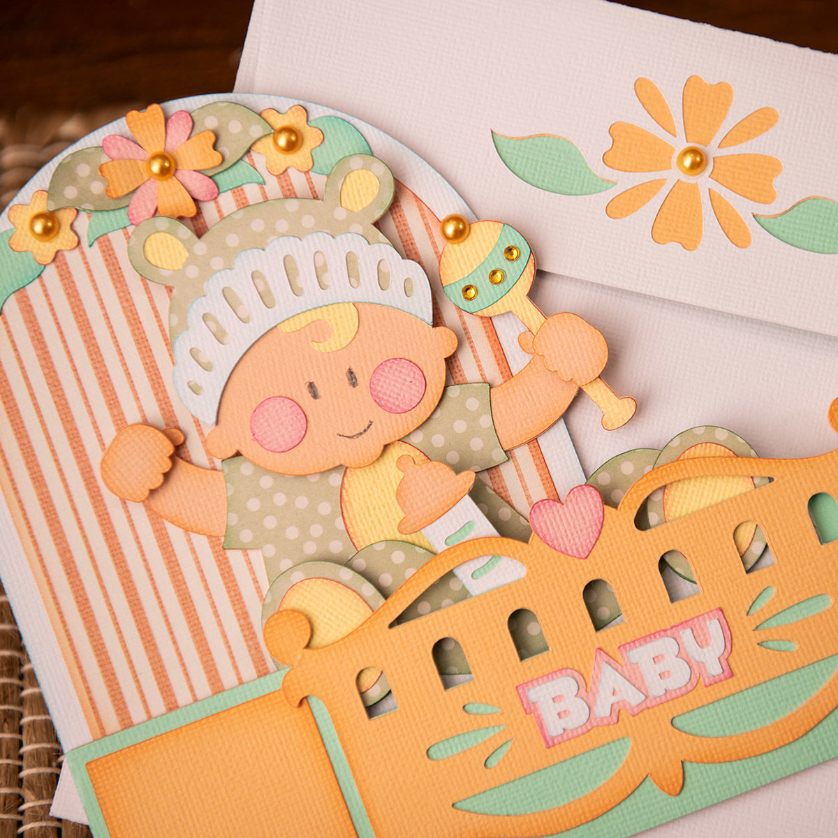 Baby Box Card SVG SVG Files For Cricut and Silhouette