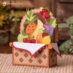 Fruit Basket Box Card SVG
