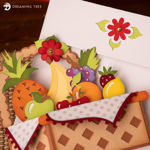 Fruit Basket Box Card SVG