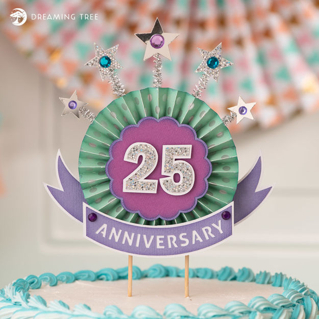 Anniversary Cake Topper SVG