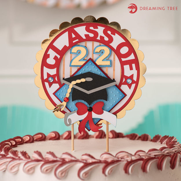 Graduation Cake Topper SVG