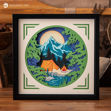 Camping Paper Sculpture SVG