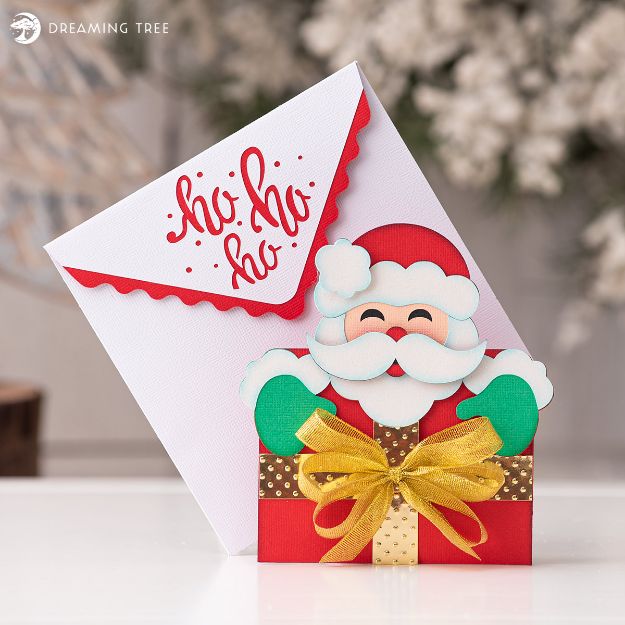 Santa Gift Card Holder SVG
