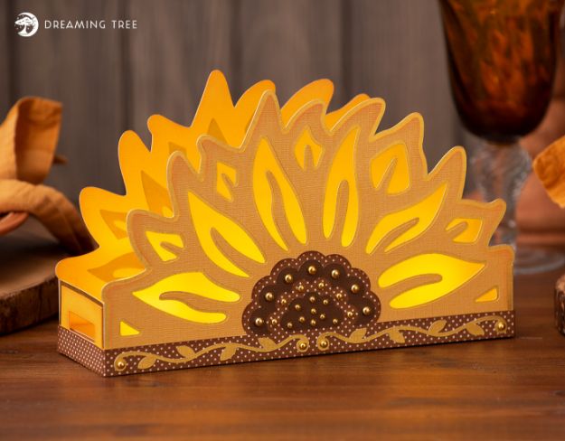 Sunflower Centerpiece Luminary SVG