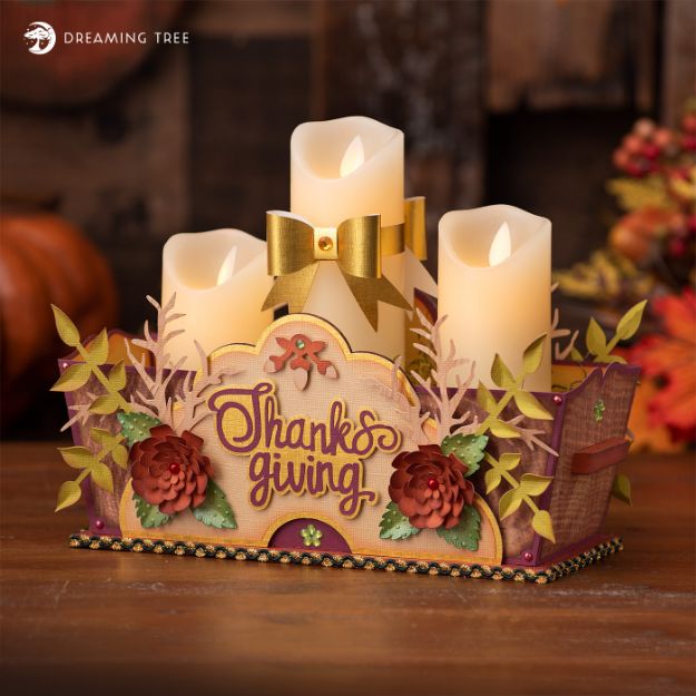Thanksgiving Candle Centerpiece SVG