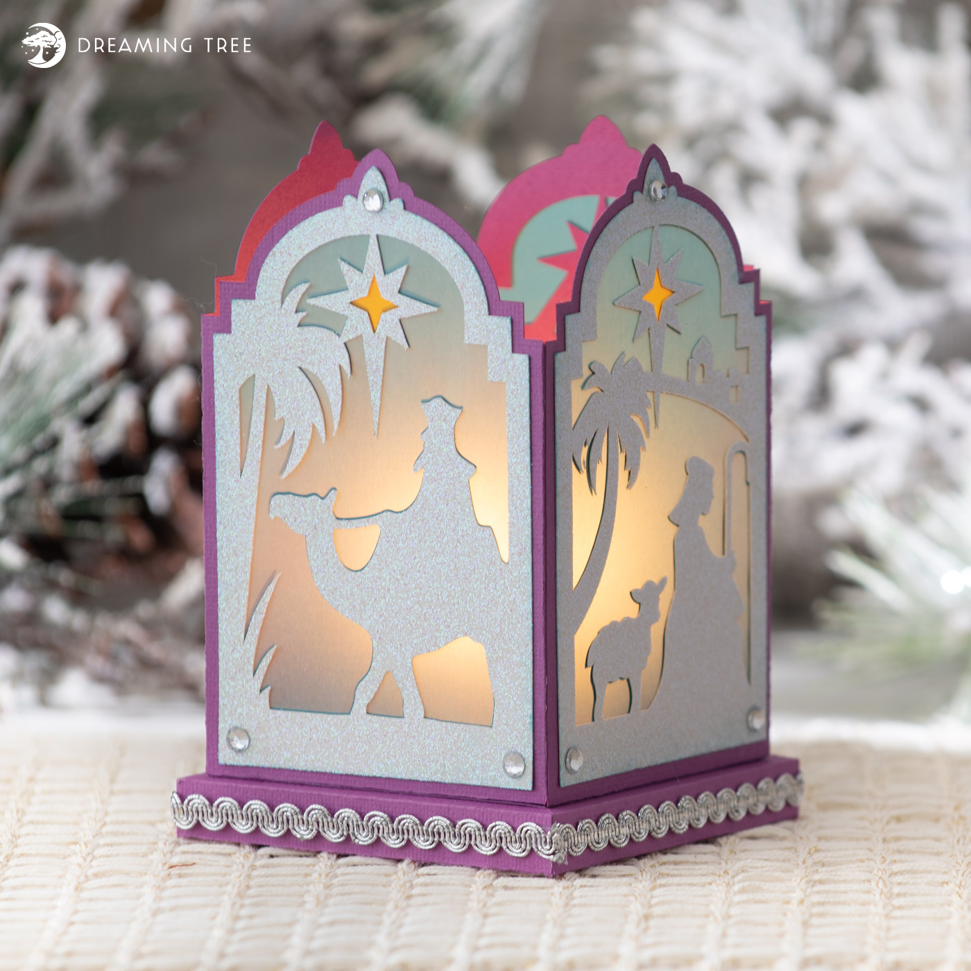 Nativity Lantern Premium SVG File for Cricut, Silhouette CAMEO