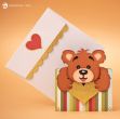 Teddy Gift Card Holder SVG