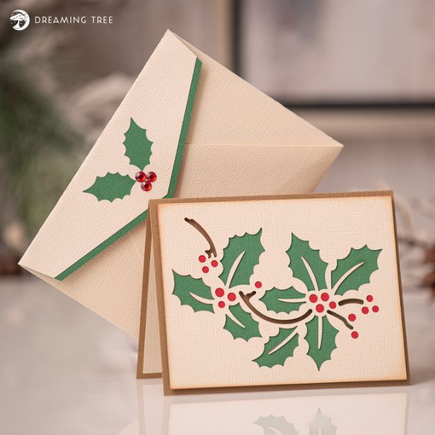 Holly Note Card