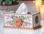 Floral Tissue Box SVG