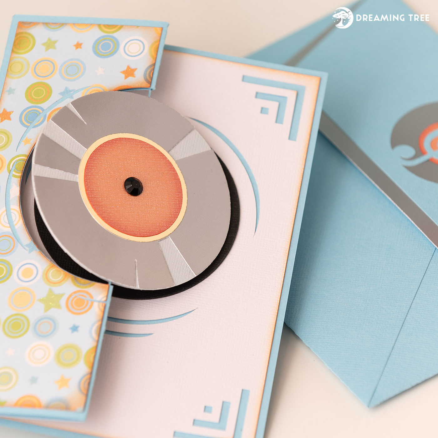 Platinum Record Spinner Card SVG Premium SVG File for Cricut