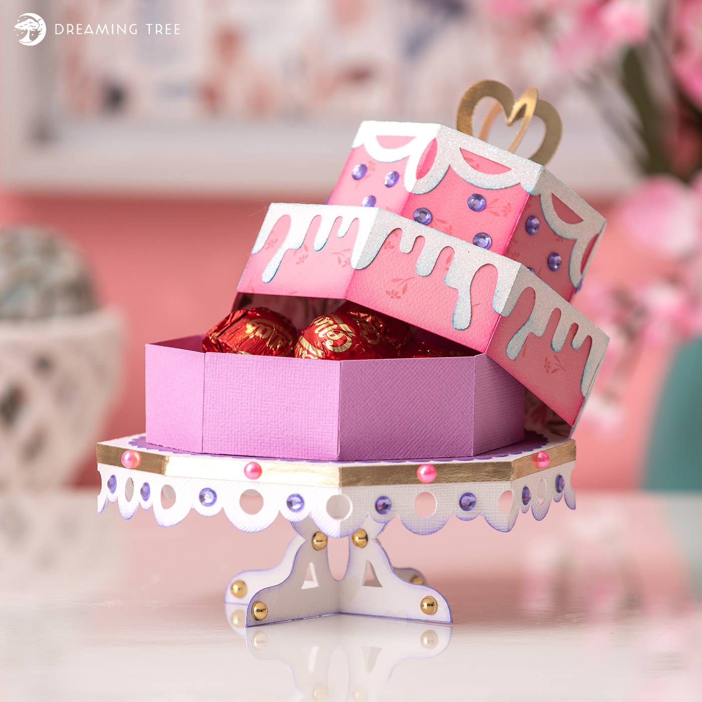 Pretty In Pink Treat Box SVG Premium SVG File for Cricut, Silhouette ...