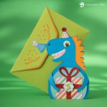 Dinosaur Card SVG