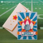 Bowling Pop Up Card SVG