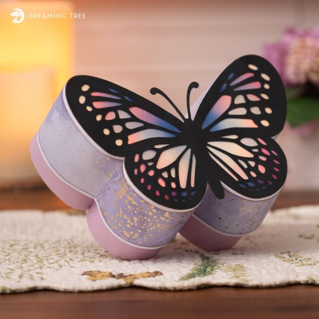 Butterfly Light Up Gift Box SVG