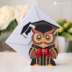 Owl Graduation Card SVG