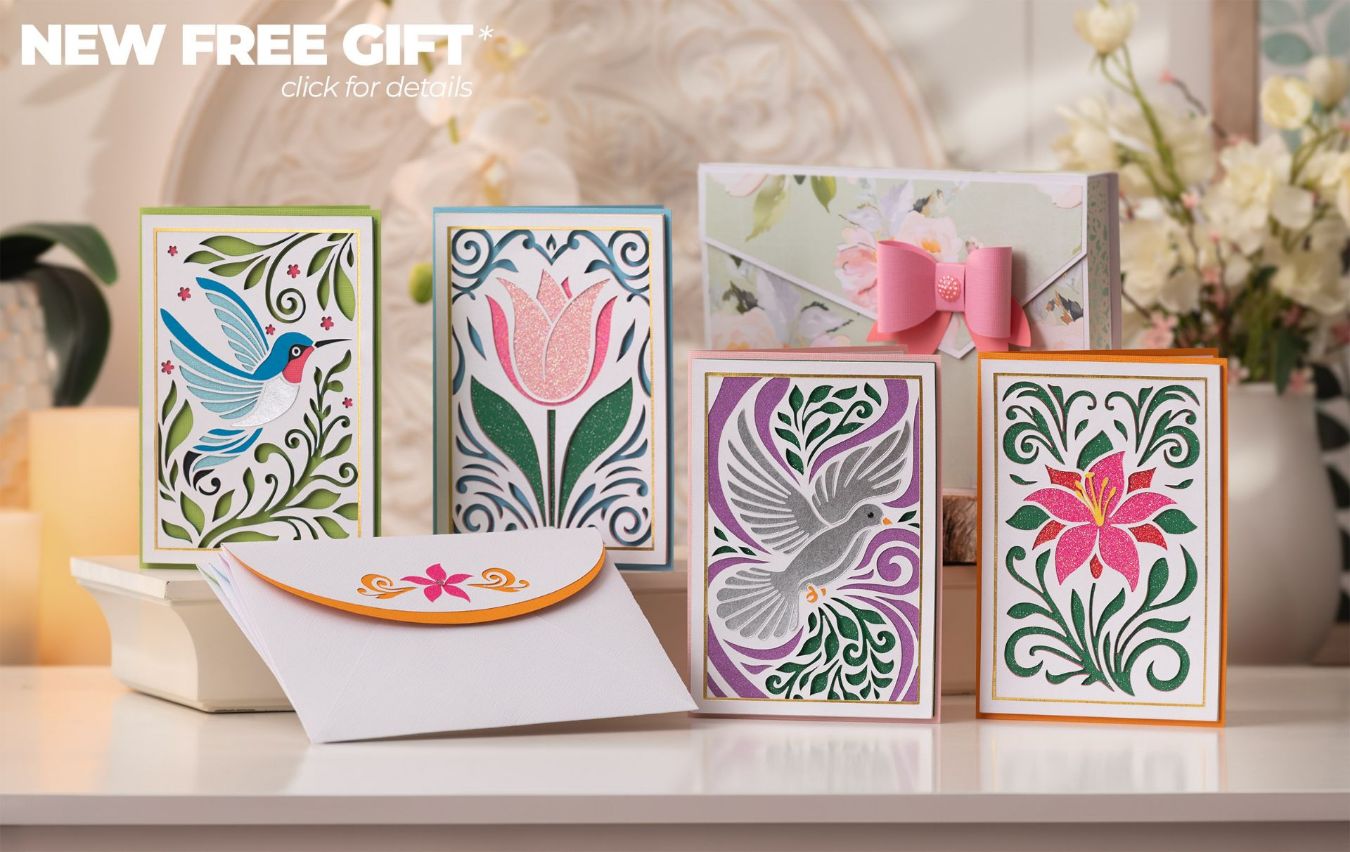 Fancy Flourish Cards SVG Bundle - New Free Gift