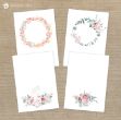 Wedding Floral Card Inserts 
