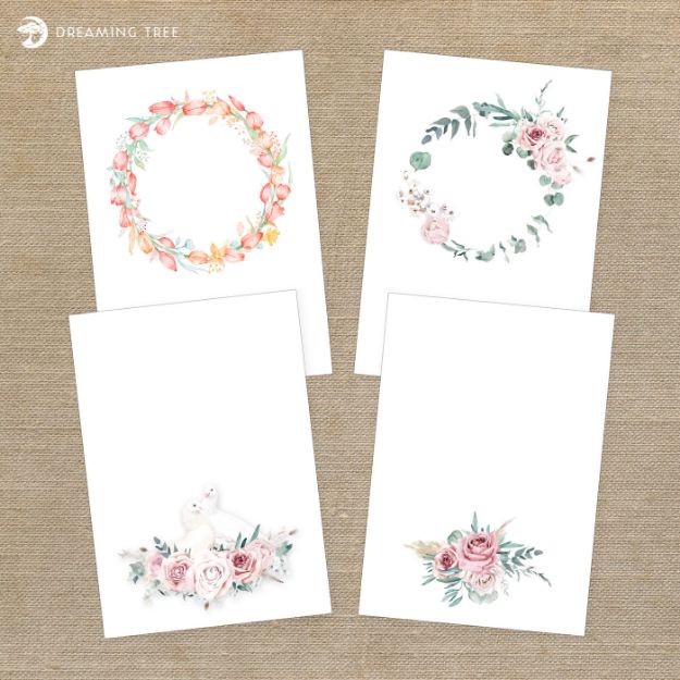 Wedding Floral Card Inserts 