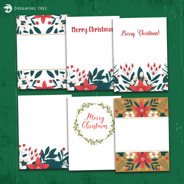 Christmas Card Inserts Premium 3D SVG file for Cricut, Silhouette CAMEO, Brother ScanNCut - SVG Files For Cricut and Silhouette - 3DSVG.com