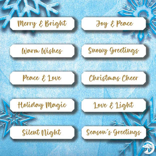 Frosted Fir Card Captions (Free Print To Cut)