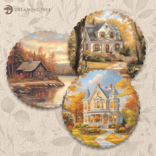 Harvest Greetings Autumn Inserts (Free Print To Cut) 