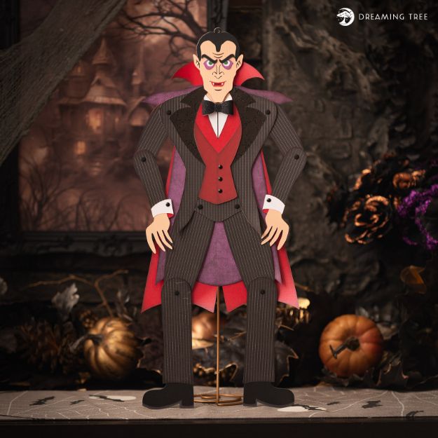 Jointed Dracula Premium 3D SVG file for Cricut, Silhouette CAMEO