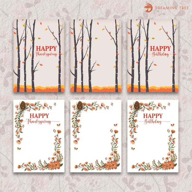 Picture of Autumn Leaf Card Inserts (Free Print To Cut)