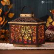 Mosaic Leaf Lantern SVG