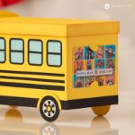 School Bus Gift Box SVG