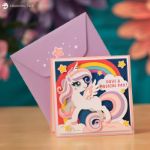 Unicorn Pop Up Card SVG