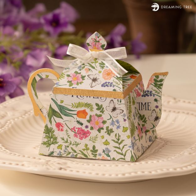 Teapot Treats Favor Box SVG